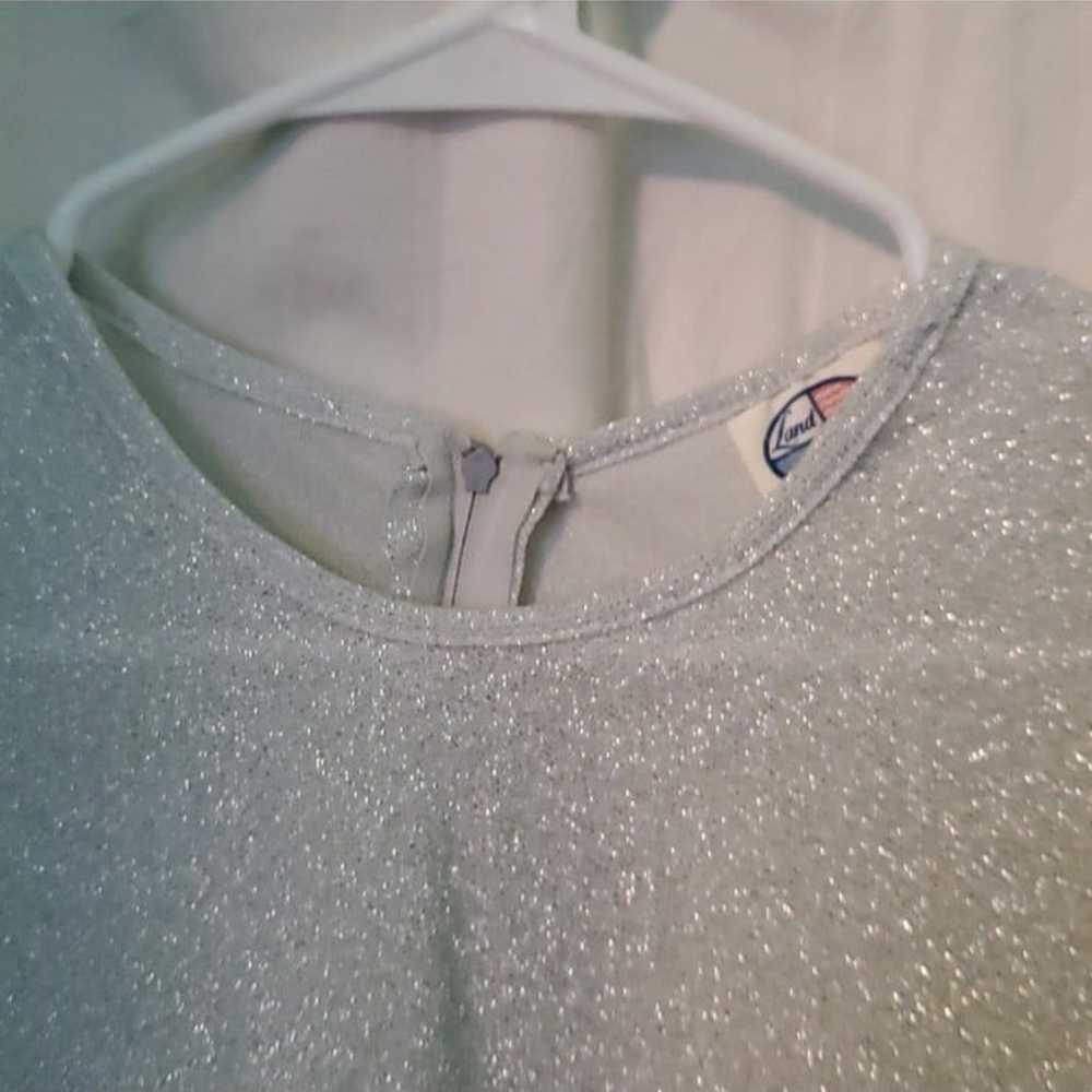 Vintage 70s Land n Sea disco sparkly top - image 6