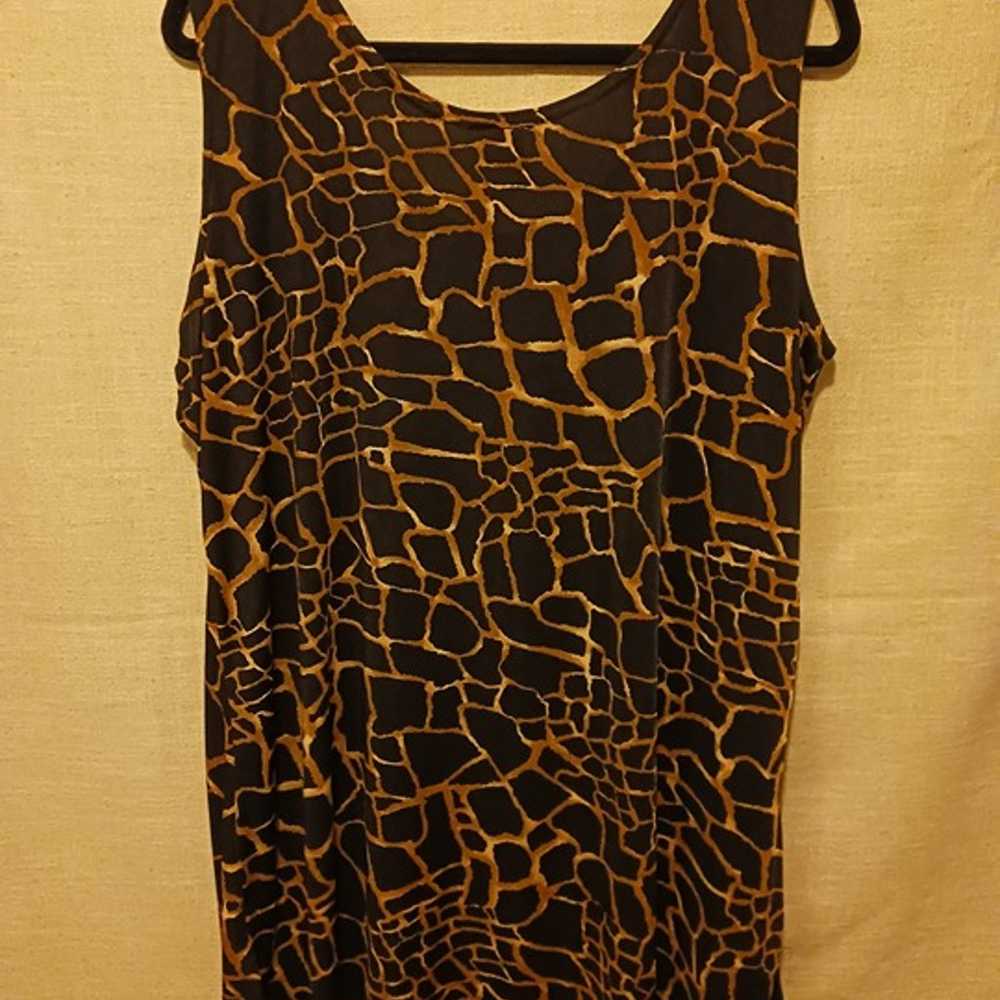 Vintage Jostar Animal Print Scoop Neck Sleeveless… - image 2