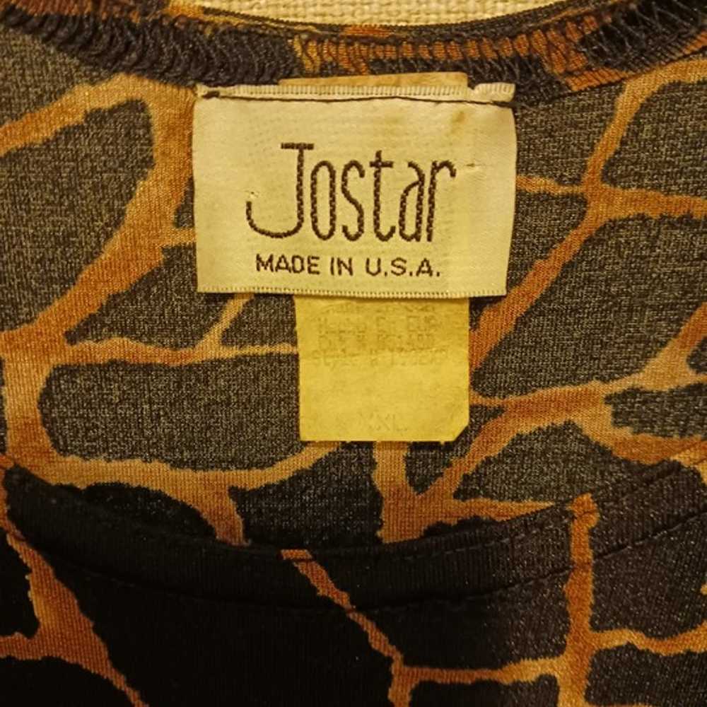 Vintage Jostar Animal Print Scoop Neck Sleeveless… - image 3