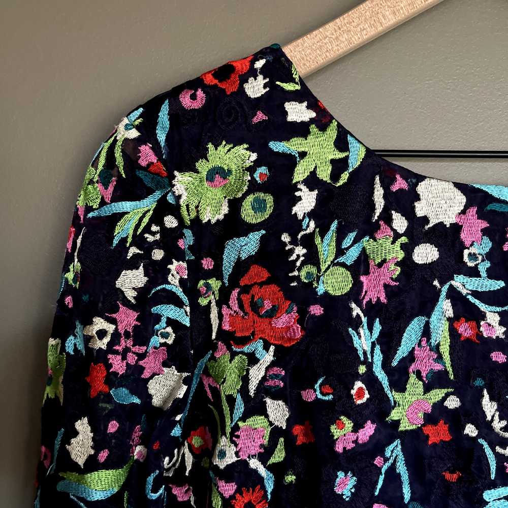 SALONI Florence Playsuit Size 6 Navy Blue Floral … - image 3