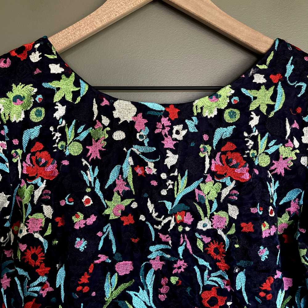 SALONI Florence Playsuit Size 6 Navy Blue Floral … - image 4