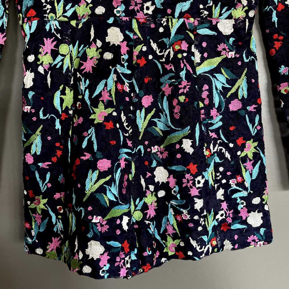 SALONI Florence Playsuit Size 6 Navy Blue Floral … - image 7