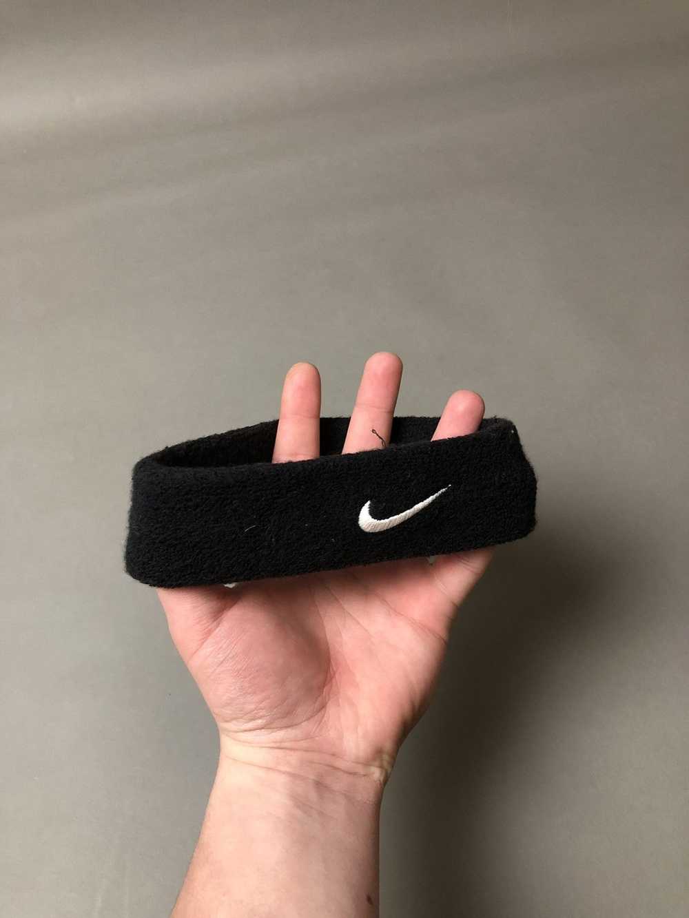 Nike × Vintage Nike Swoosh Black Ear Warmer Headb… - image 1