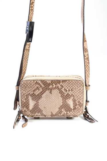 G.I.L.I Womens Snakeskin Print Wallet Crossbody Sh