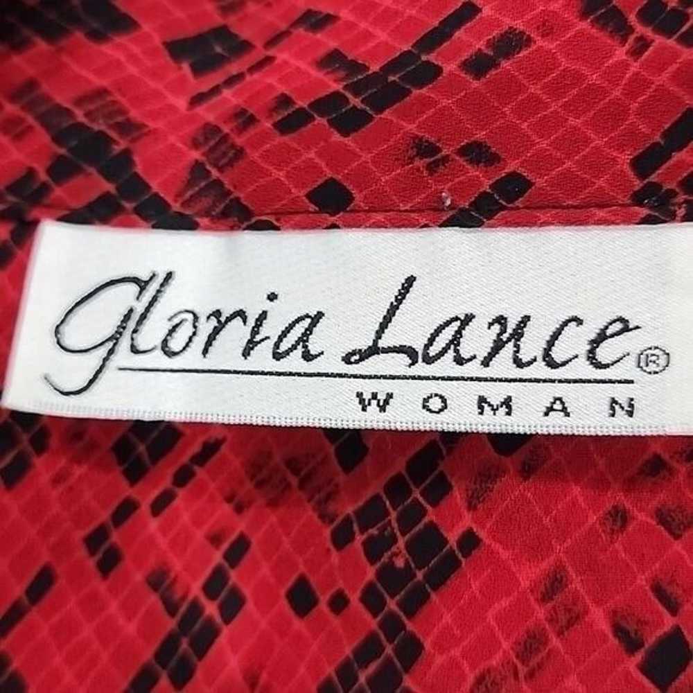 Gloria Lance red and black button with attached b… - image 5