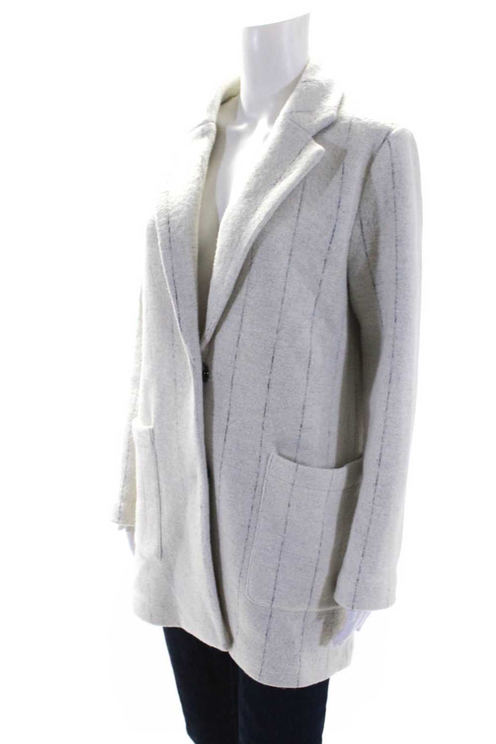 Rachel Zoe Womens Two Button pinstriped Knit Jack… - image 3