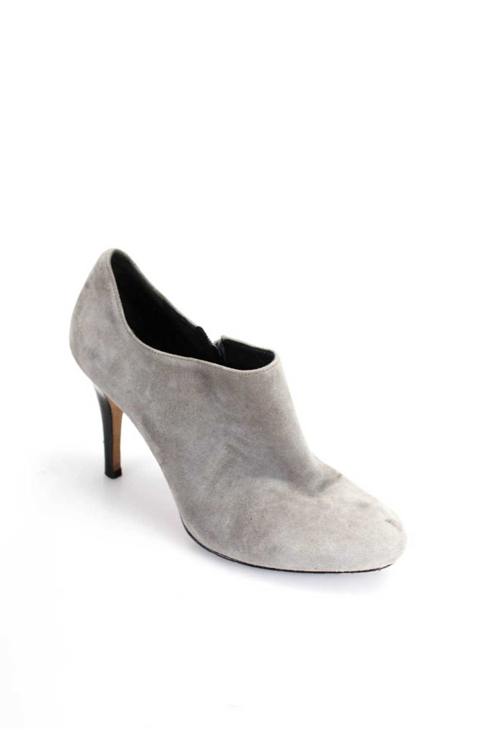 Cole Haan Womens Gray Suede Zip High Heel Ankle B… - image 1