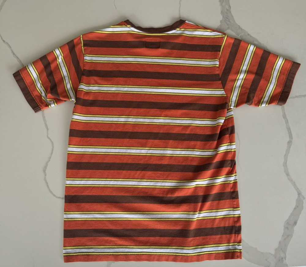 Supreme Supreme Orange Striped T-Shirt - image 2