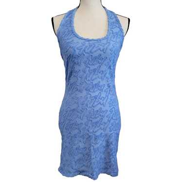 Fubu X Forever 21 Dress Womens Sz L Blue Terry Ha… - image 1