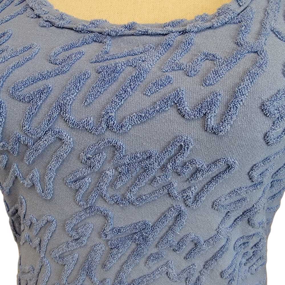 Fubu X Forever 21 Dress Womens Sz L Blue Terry Ha… - image 3