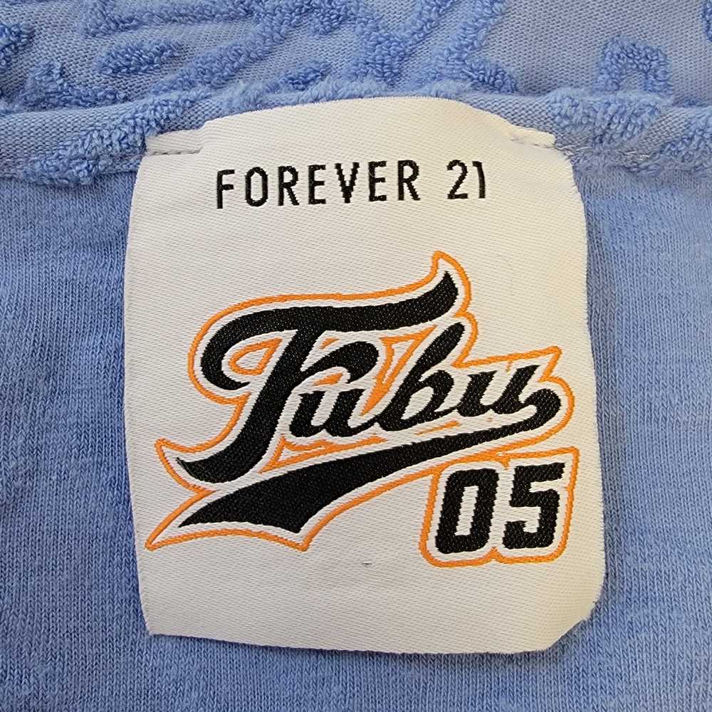 Fubu X Forever 21 Dress Womens Sz L Blue Terry Ha… - image 7