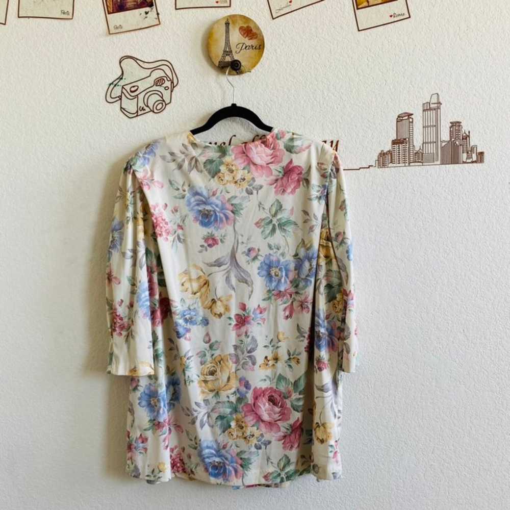 Lynn B Vintage Floral Button Up Blouse - image 5