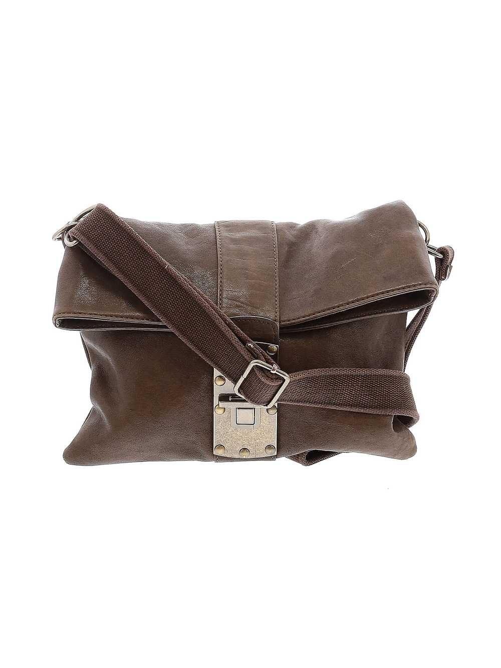 Banana Republic Women Brown Leather Crossbody Bag… - image 1