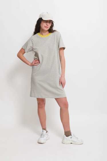 Gravel & Gold Tigre Dress - Concrete Stripe