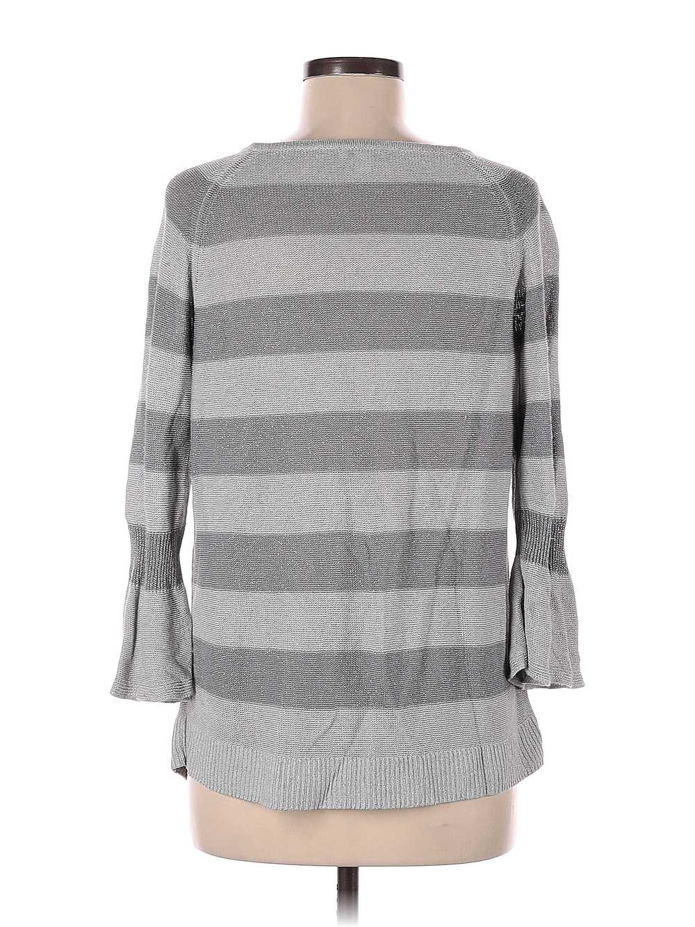 J.Jill Women Gray Pullover Sweater M - image 2