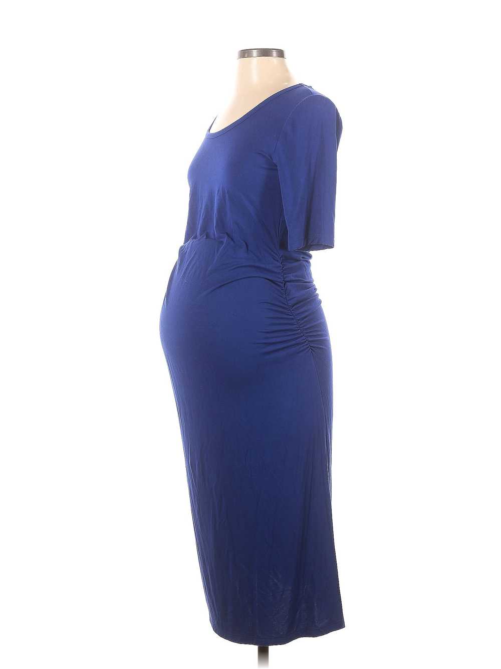 Motherhood Women Blue Casual Dress S Maternity - image 1