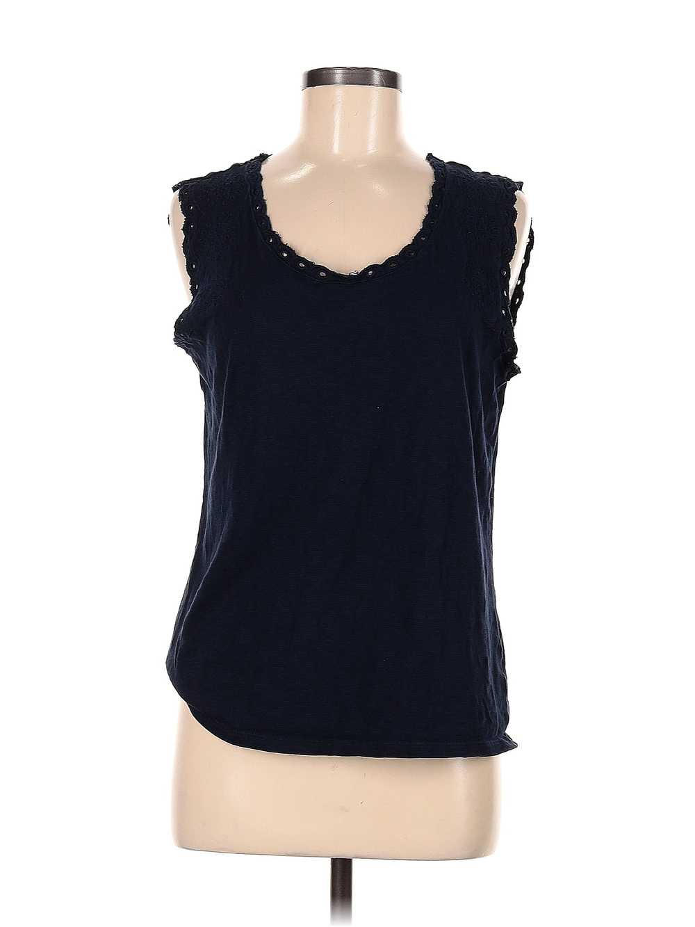 Talbots Women Blue Sleeveless Top M - image 1