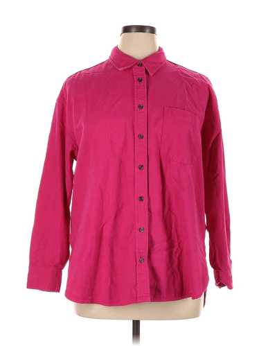 Universal Thread Women Red Long Sleeve Button-Dow… - image 1