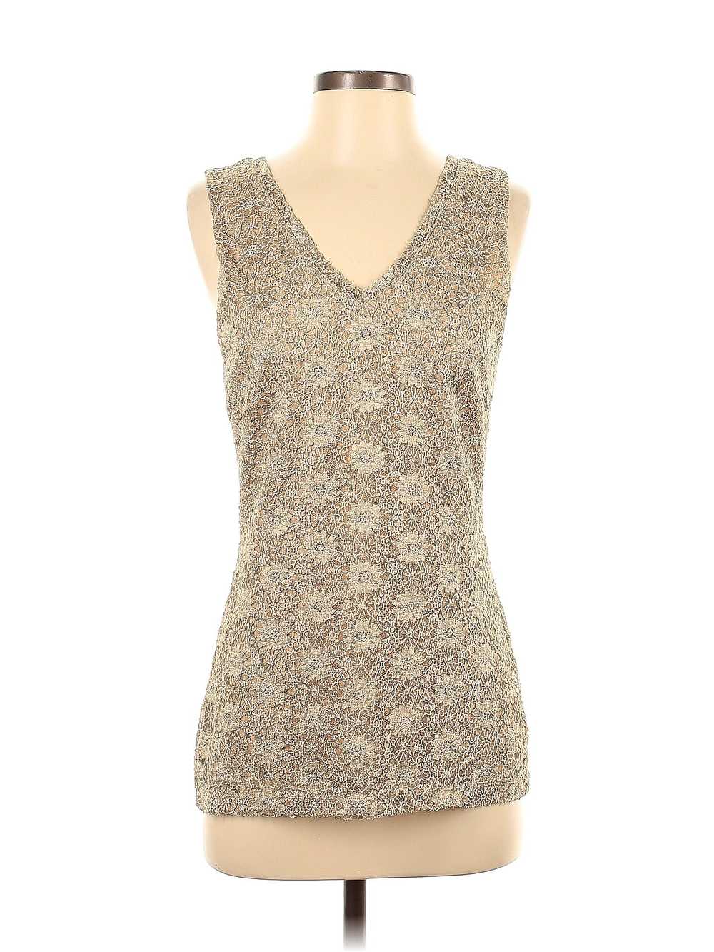 Banana Republic Women Gray Sleeveless Blouse S - image 1