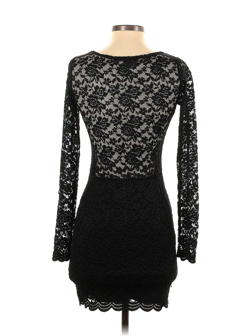 Forever 21 Women Black Cocktail Dress S - image 2