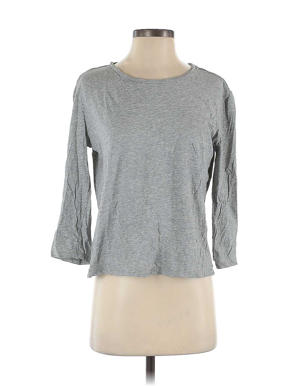 Vince. Women Gray Long Sleeve T-Shirt S - image 1