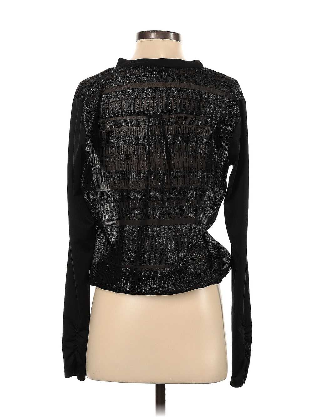 Bebe Women Black Long Sleeve Blouse S - image 2