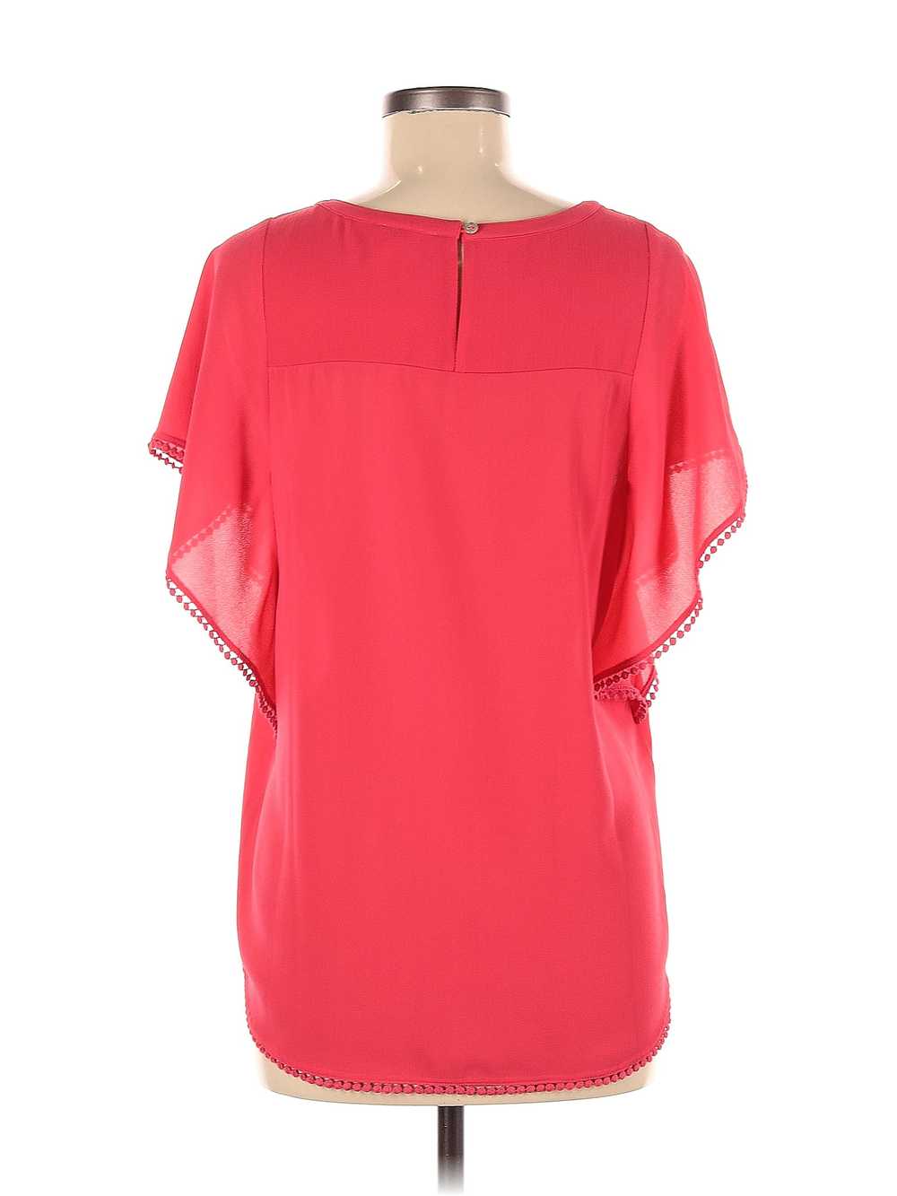 Meadow Rue Women Red Short Sleeve Blouse M - image 2