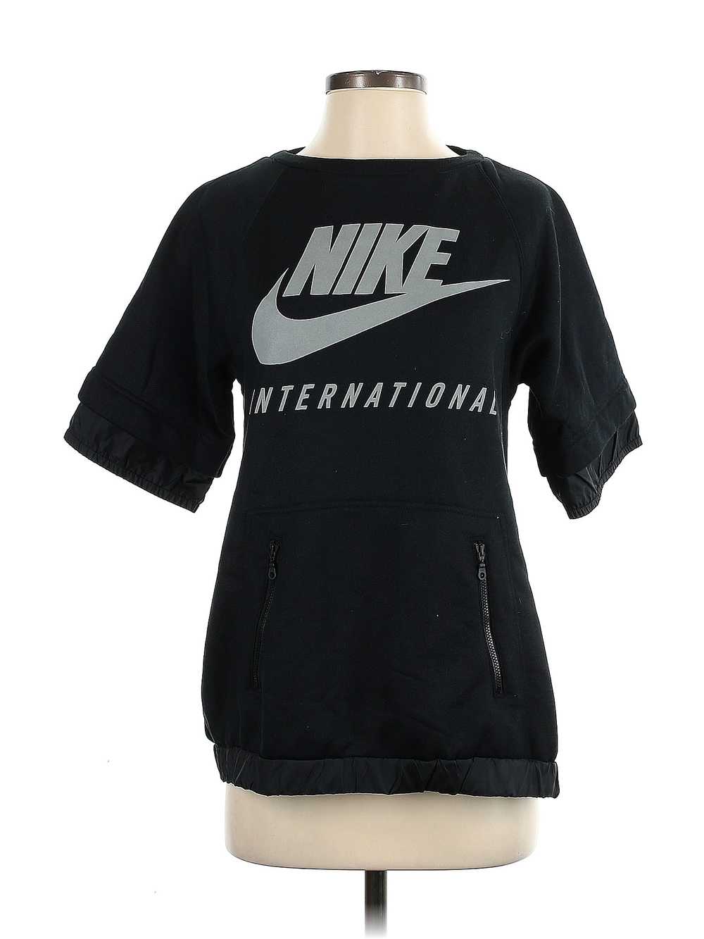 Nike Women Black Pullover Sweater S - image 1