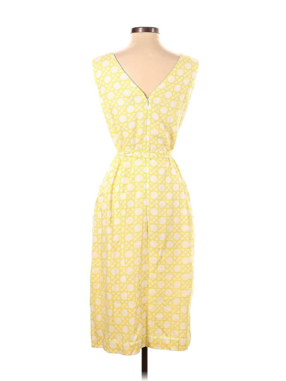 Ann Taylor Women Yellow Casual Dress 4 Petites - image 2