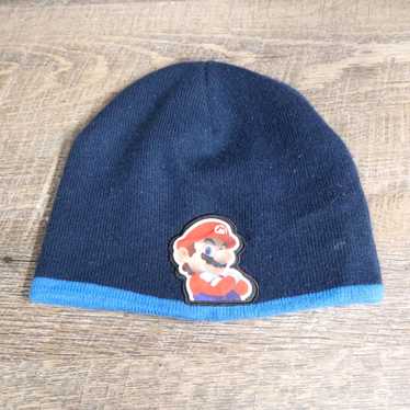 Nintendo Super Mario Bros Blue Beanie Hat Cap Nin… - image 1