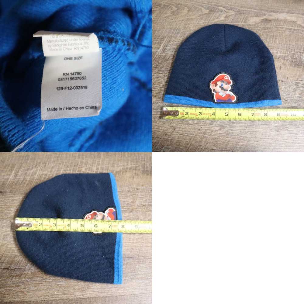 Nintendo Super Mario Bros Blue Beanie Hat Cap Nin… - image 4