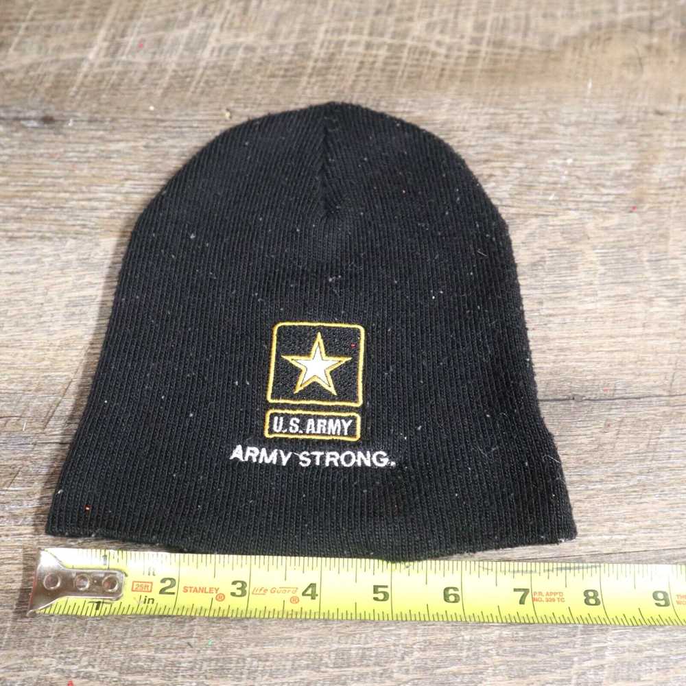 Vintage US Army Embroidered Beanie Cap Star Milit… - image 3