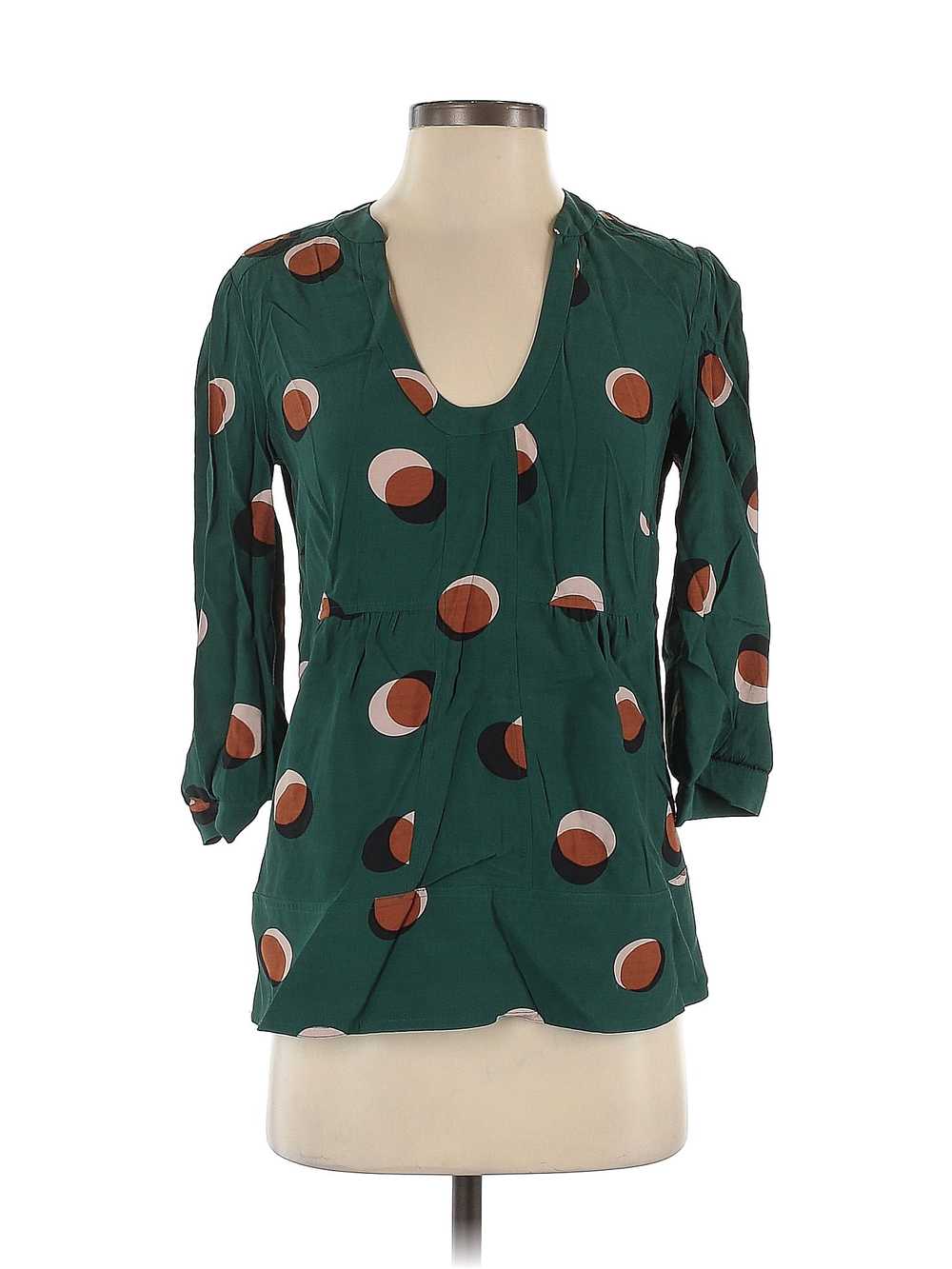 Boden Women Green 3/4 Sleeve Blouse 4 - image 1