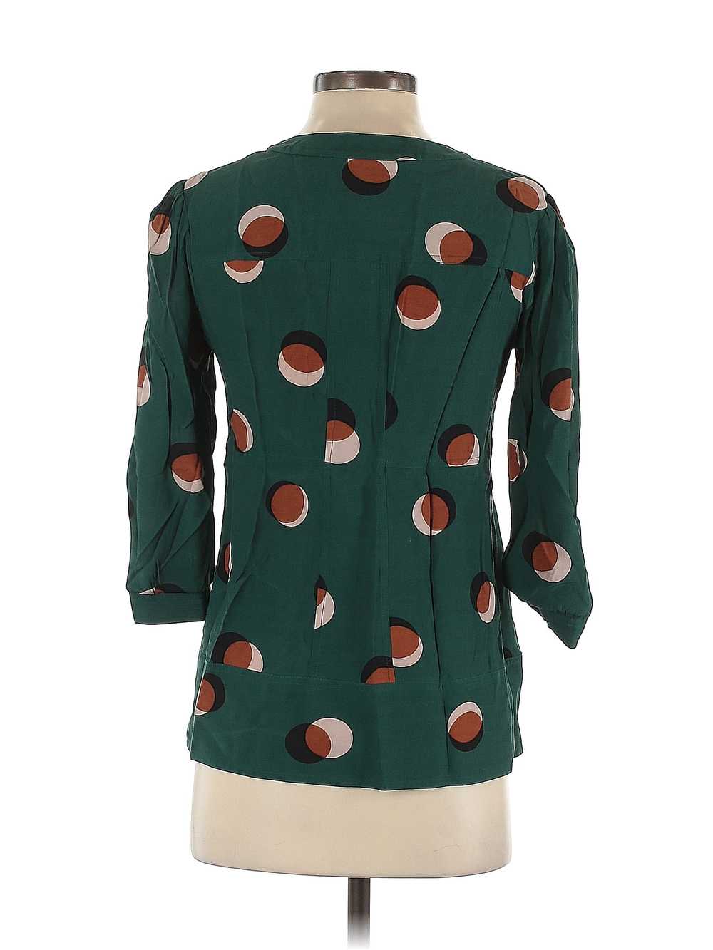 Boden Women Green 3/4 Sleeve Blouse 4 - image 2