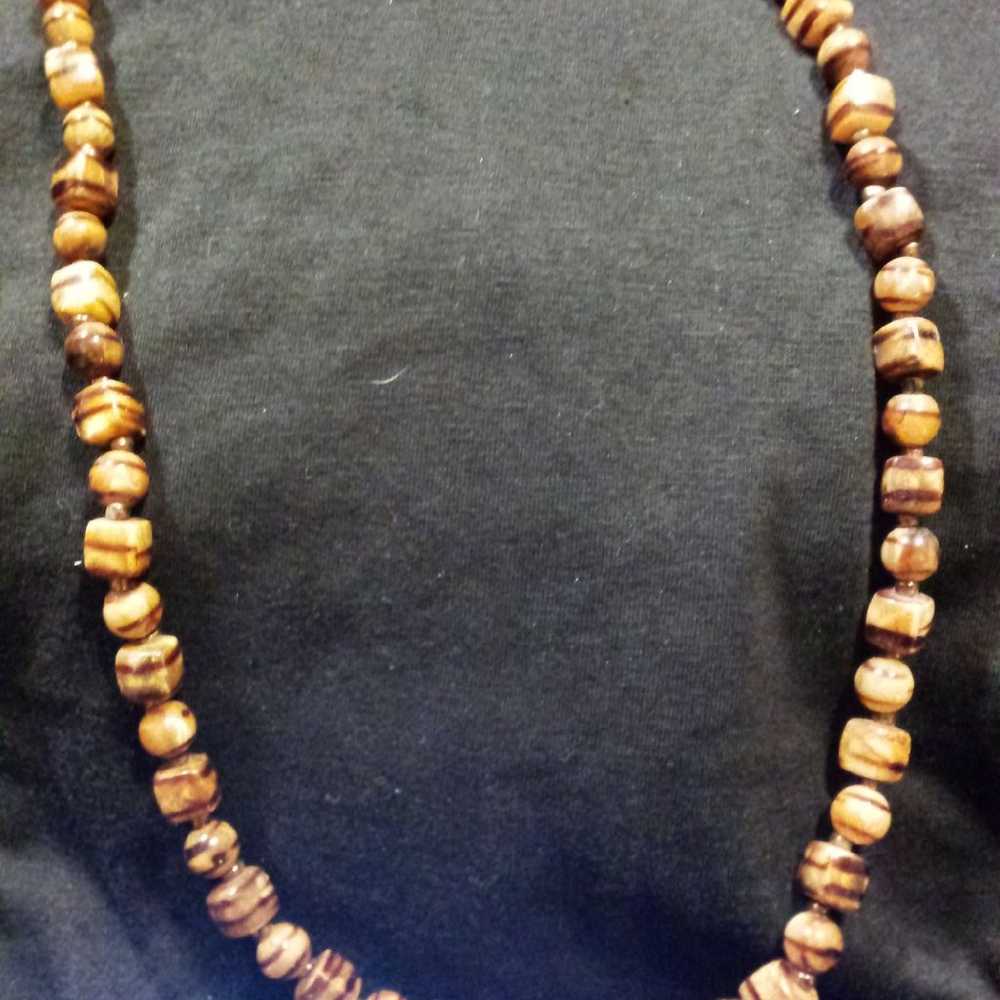 Unisex glass bead Necklace - image 1