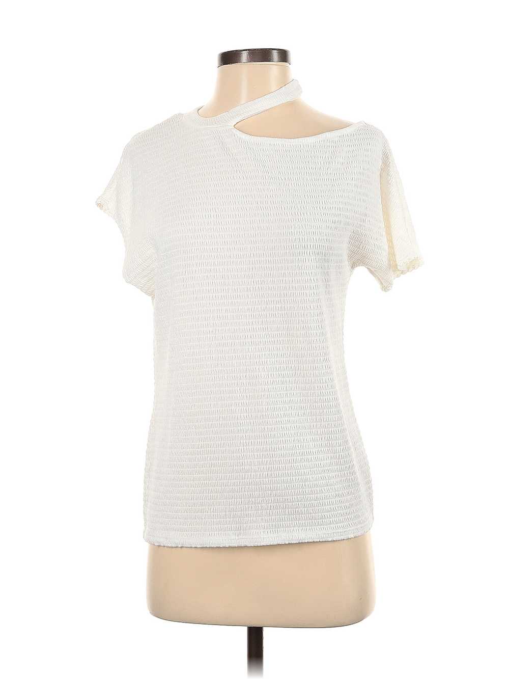 Gibson Look Women Ivory Short Sleeve Top XS - image 1