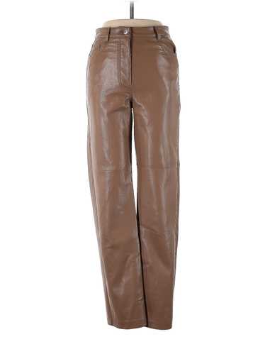 Wilfred Women Brown Faux Leather Pants 4