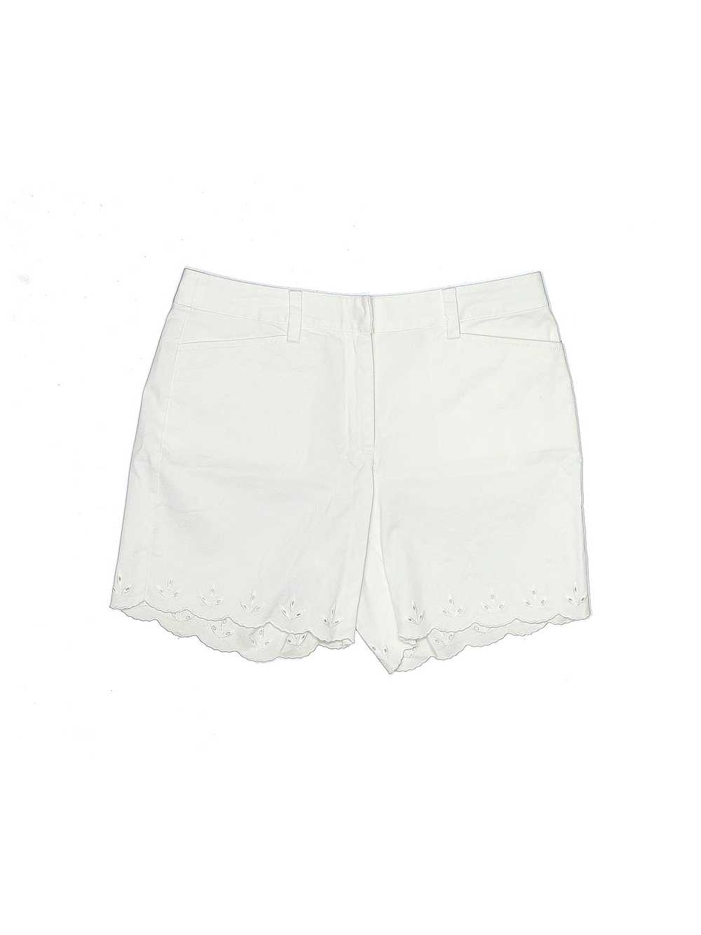 Lands' End Women Ivory Khaki Shorts 10 Petites - image 1