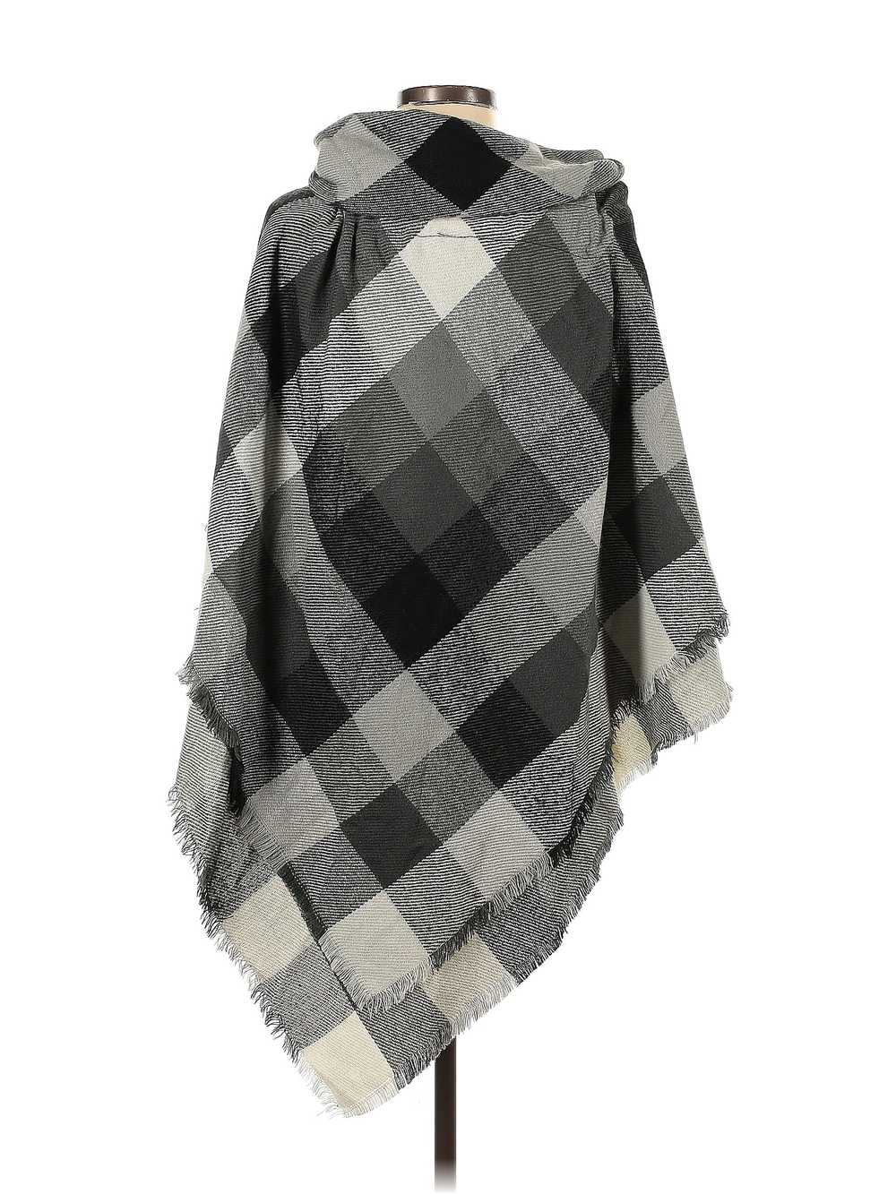 Sonoma Goods for Life Women Gray Poncho One Size - image 2