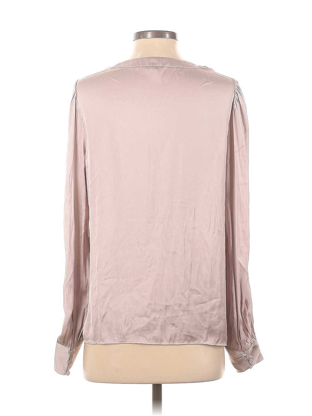 Express Women Pink Long Sleeve Blouse S - image 2