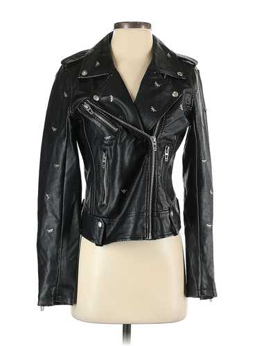 Blank NYC Women Black Faux Leather Jacket S - image 1