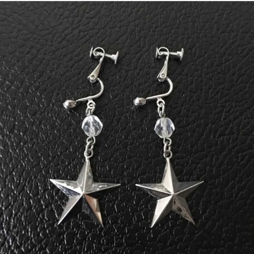 Vintage hanging star earrings - image 1