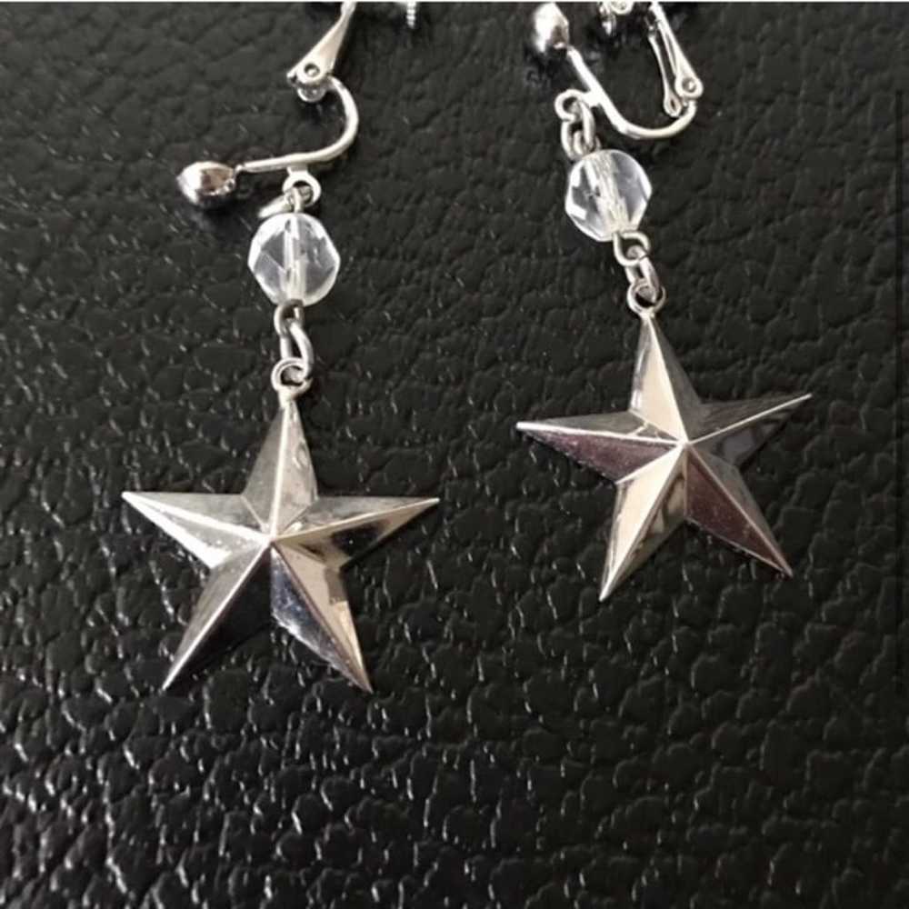 Vintage hanging star earrings - image 3