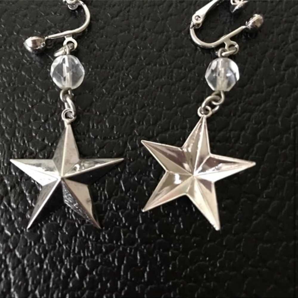 Vintage hanging star earrings - image 4