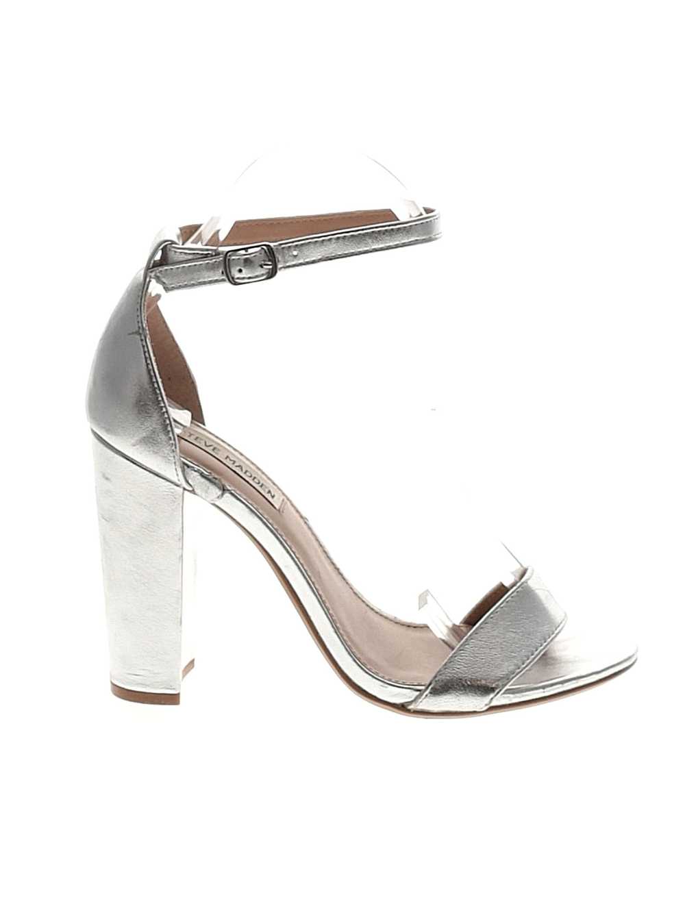 Steve Madden Women Silver Heels 7.5 - image 1