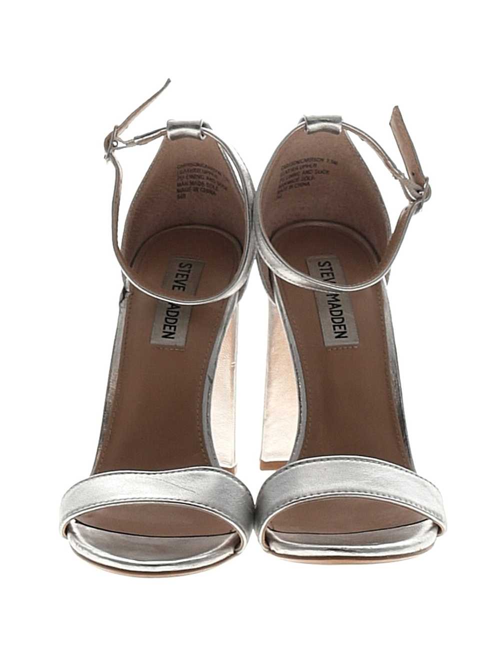 Steve Madden Women Silver Heels 7.5 - image 2