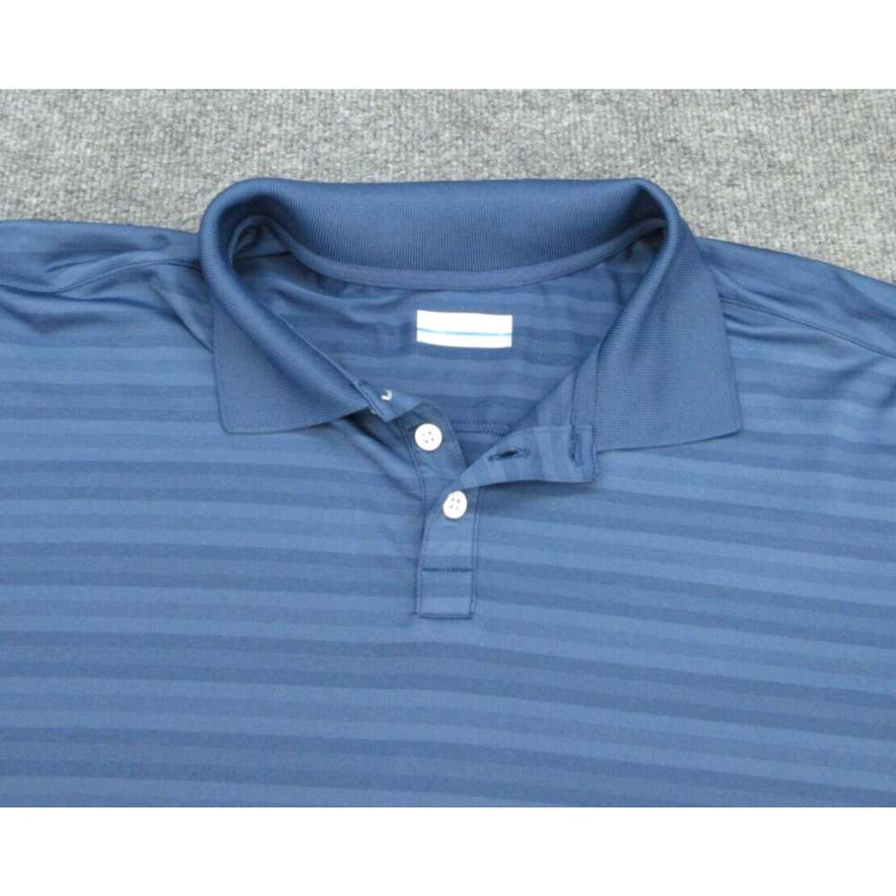 Vintage Columbia Polo Shirt Mens XL Blue Striped … - image 3