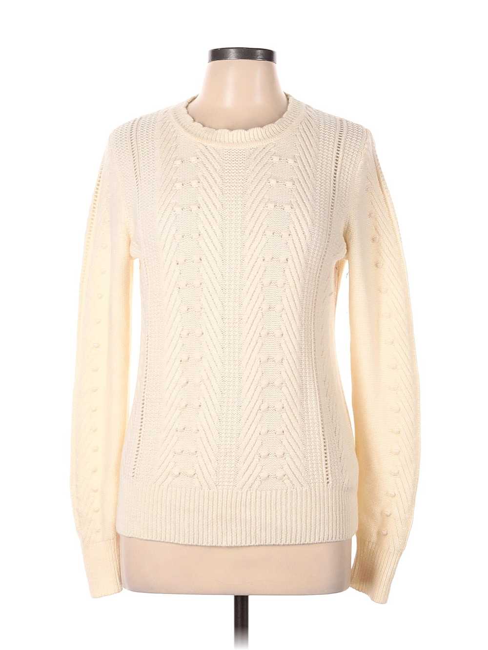 Banana Republic Women Ivory Pullover Sweater L - image 1