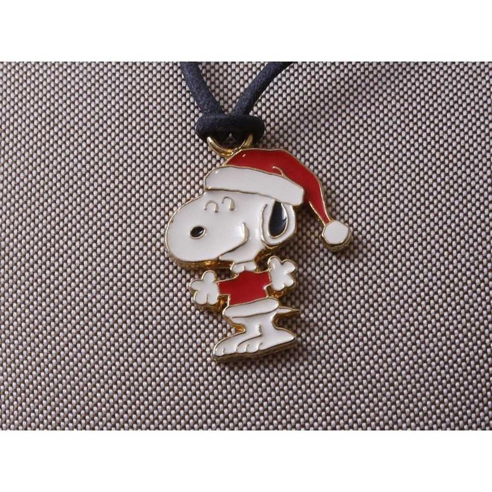 Peanuts, Snoopy, Christmas, Santa, Necklace, Pend… - image 1