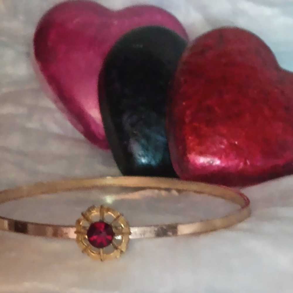 Absolutely beautiful vintage red sapphire bracelet - image 1